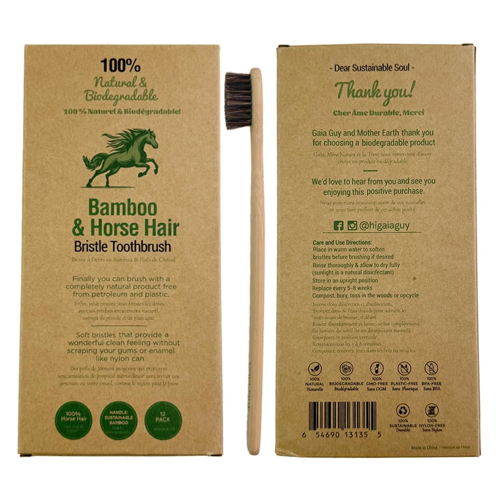 Biodegradable bamboo toothbrush illustrating zero-waste concept