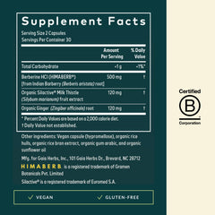 Non-GMO Project Verified label on Gaia Herbs bottle