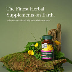 Gaia Herbs Bloat Support bottle label close-up