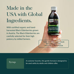 Organic elderberry juice concentrate used in NightTime Syrup