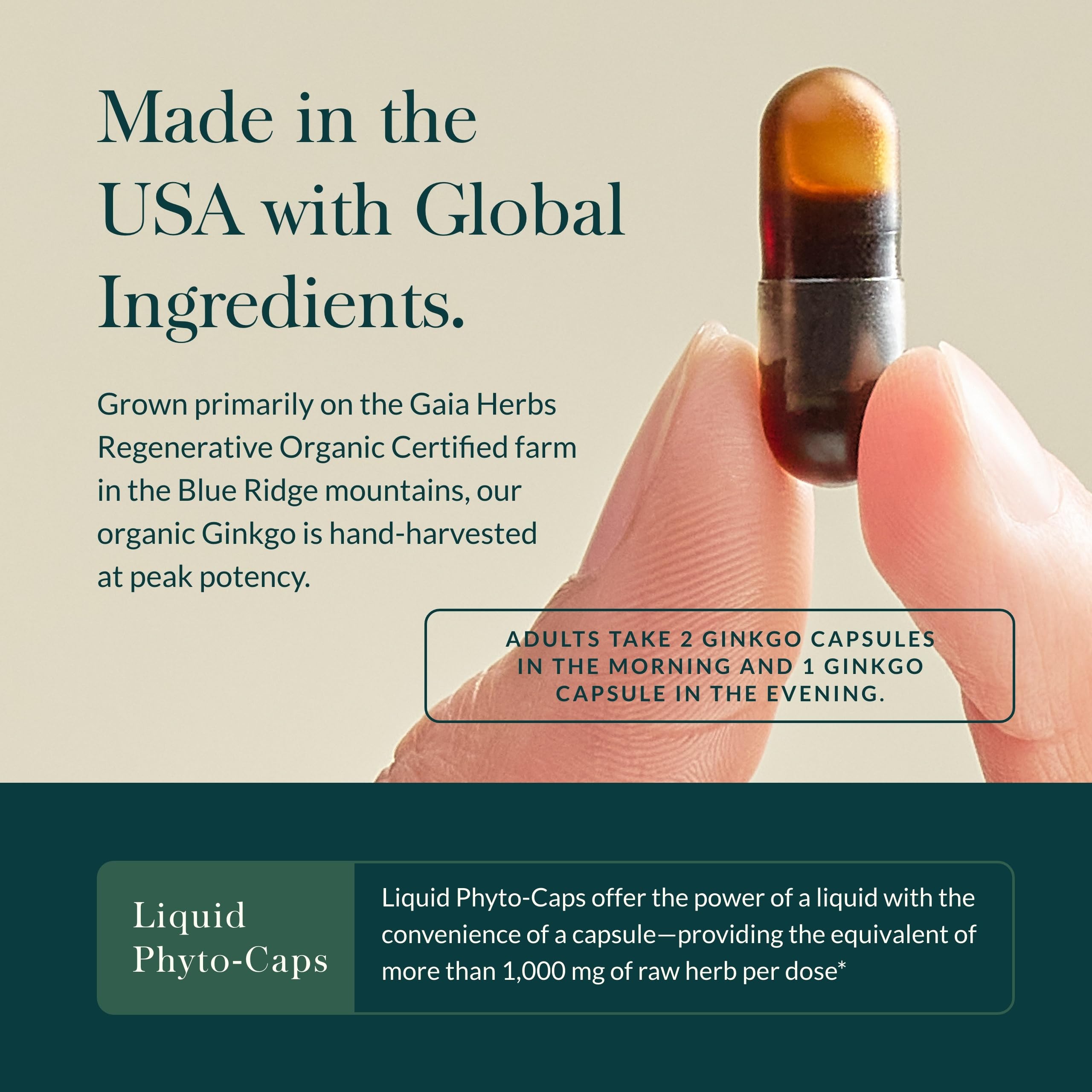Gaia Herbs Ginkgo Leaf whole-leaf extract