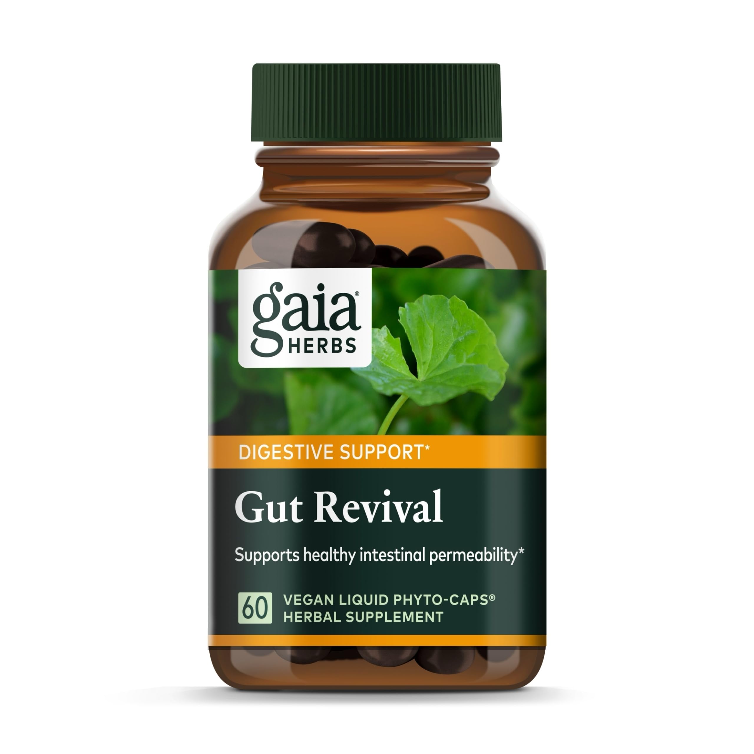 Gaia Herbs Gut Revival bottle and label