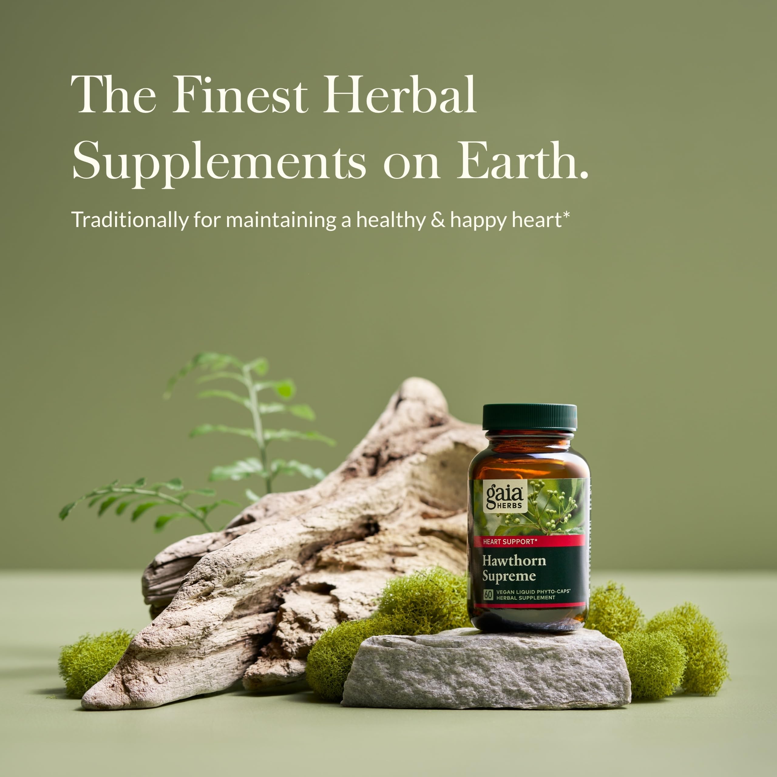 Gaia Herbs Hawthorn Supreme label