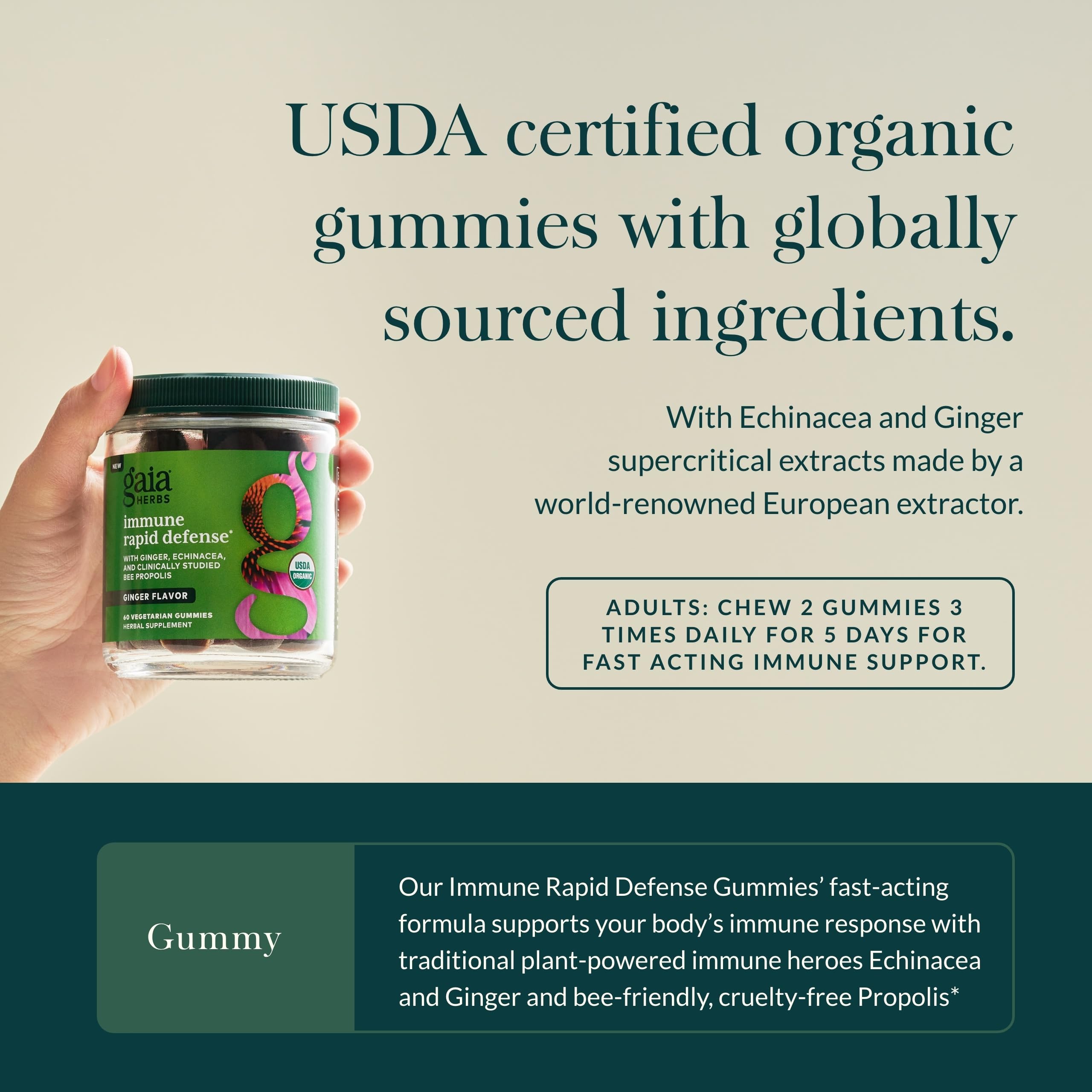 Promunel Bee Propolis detail in Gaia Gummies