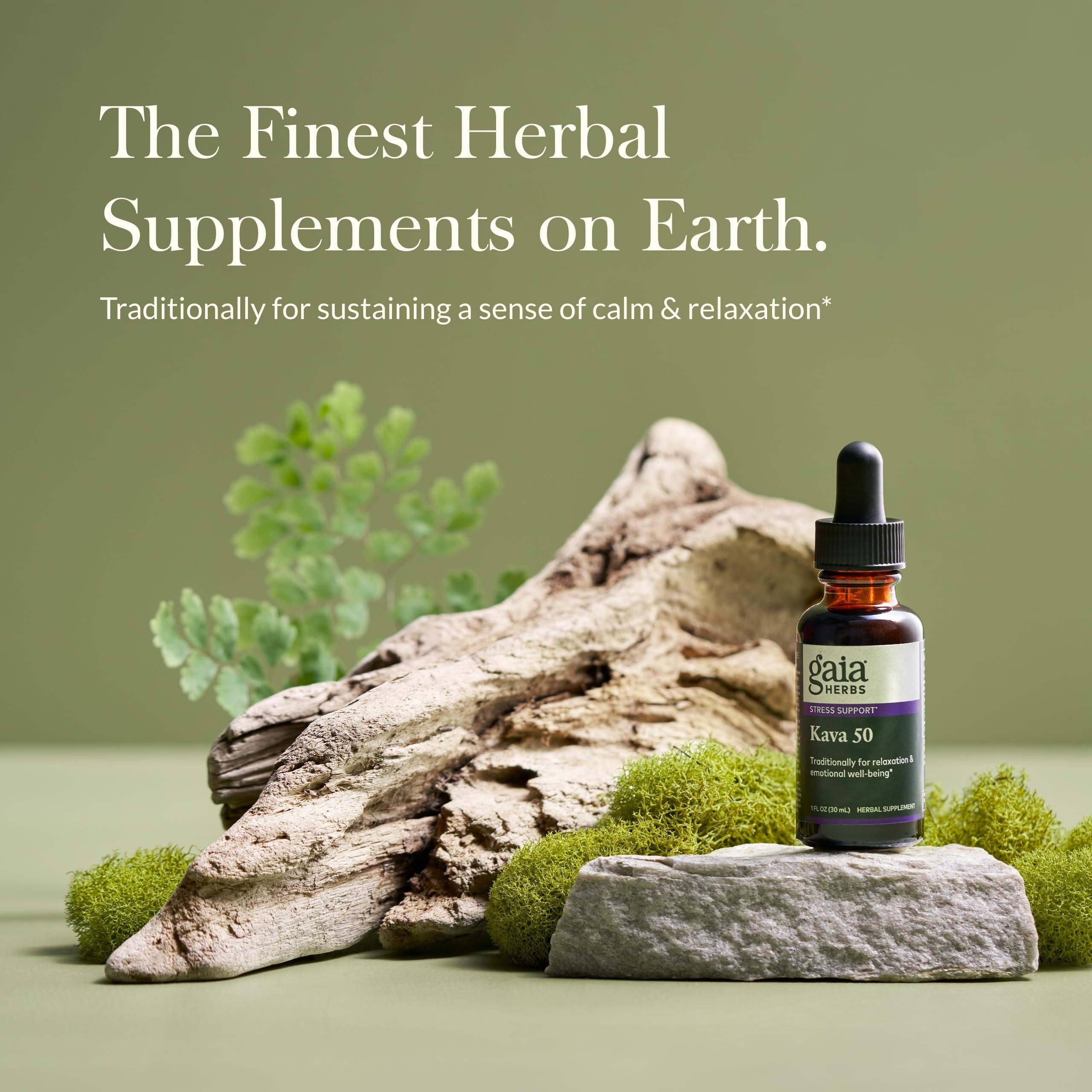 Gaia Herbs Kava Root Extra Strength label