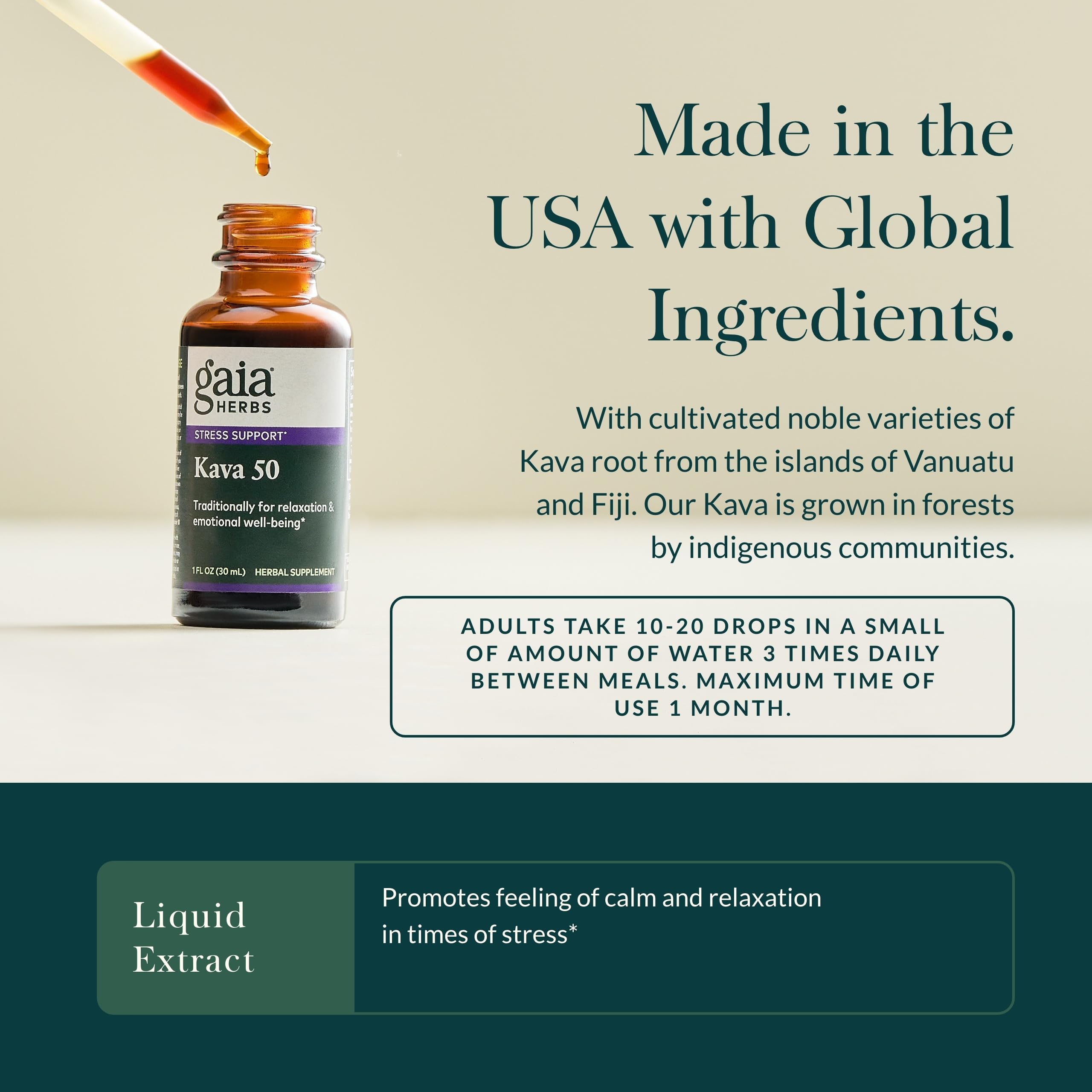 Graphic showing noble kava cultivars used in Gaia Herbs Kava Root Extra Strength