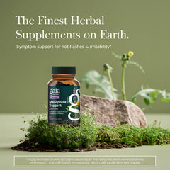 Close-up of Gaia Herbs Menopause Support Daytime capsules