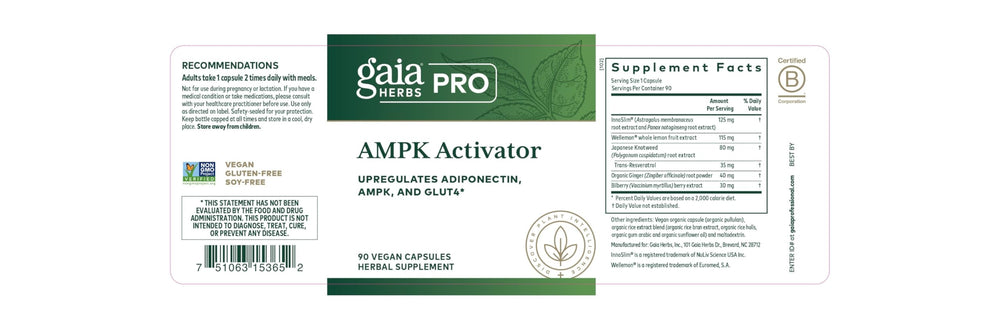 Caffeine-free energy support supplement for metabolic health