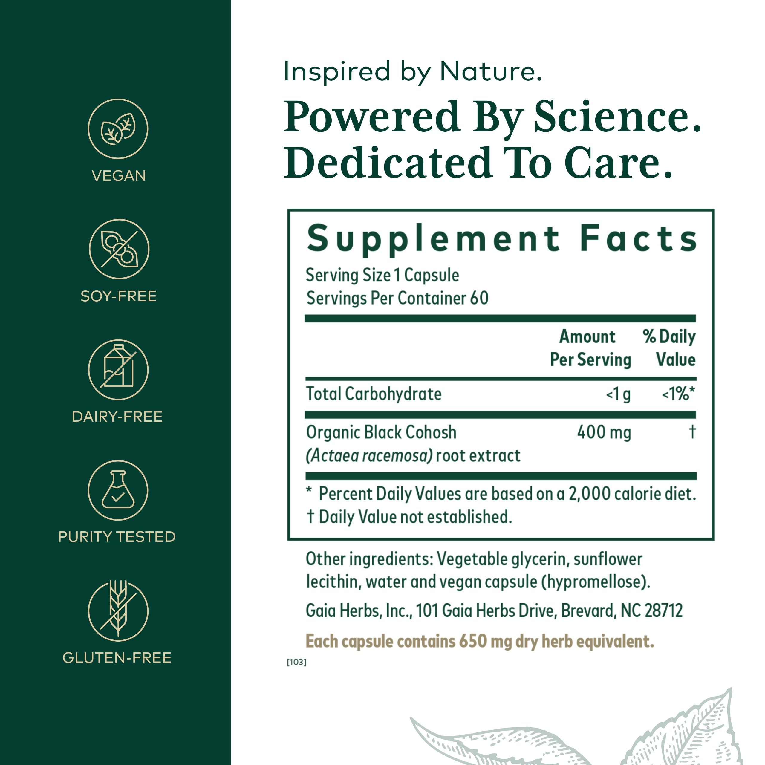 Close-up of Black Cohosh root extract for menopause support
