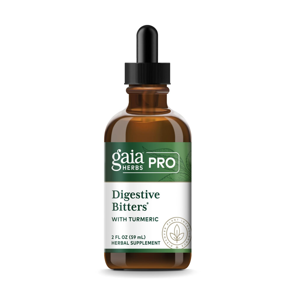 Gaia Herbs PRO Digestive Bitters with Turmeric 2 oz bottle