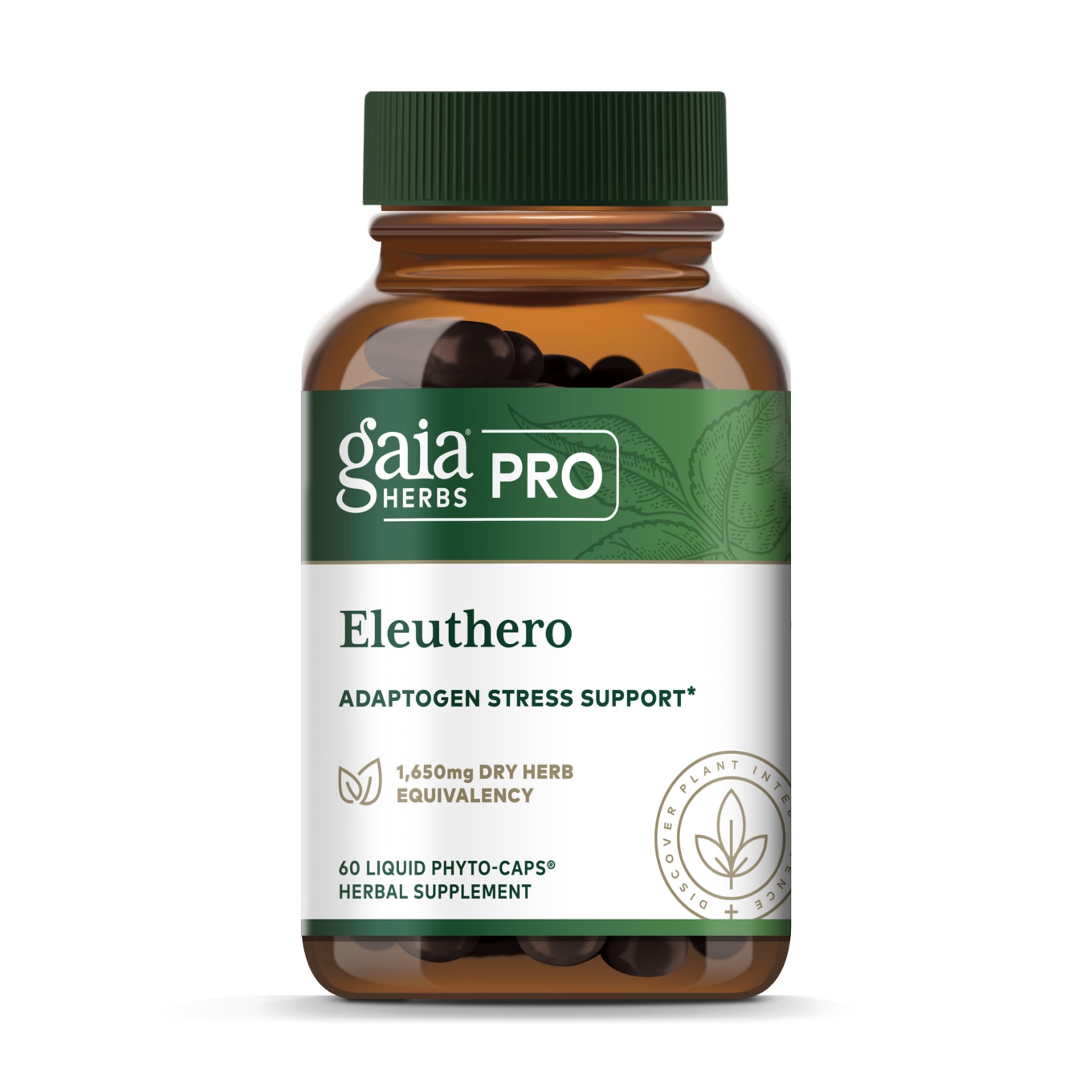Gaia Herbs PRO Eleuthero bottle with label