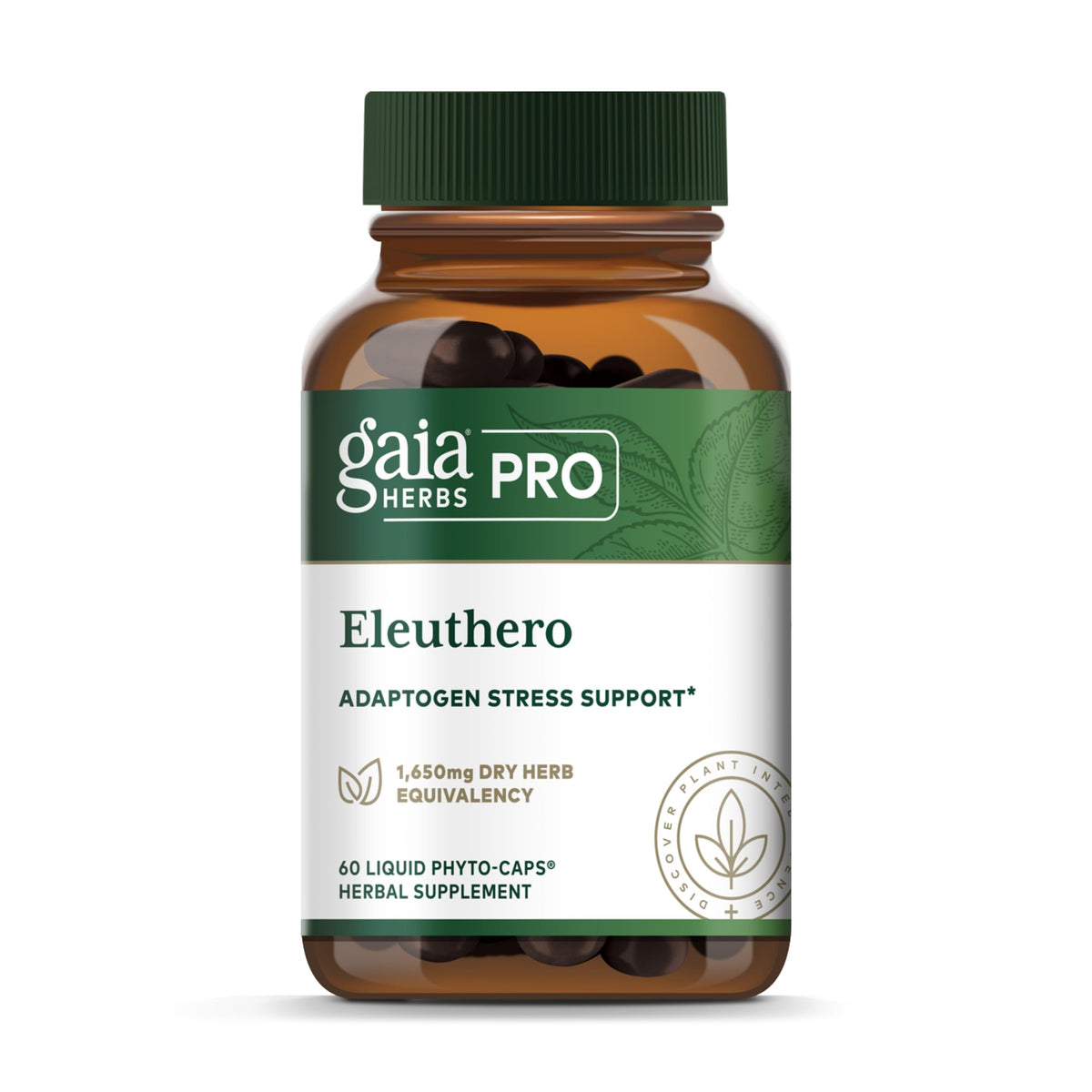 Gaia Herbs PRO Eleuthero bottle with label