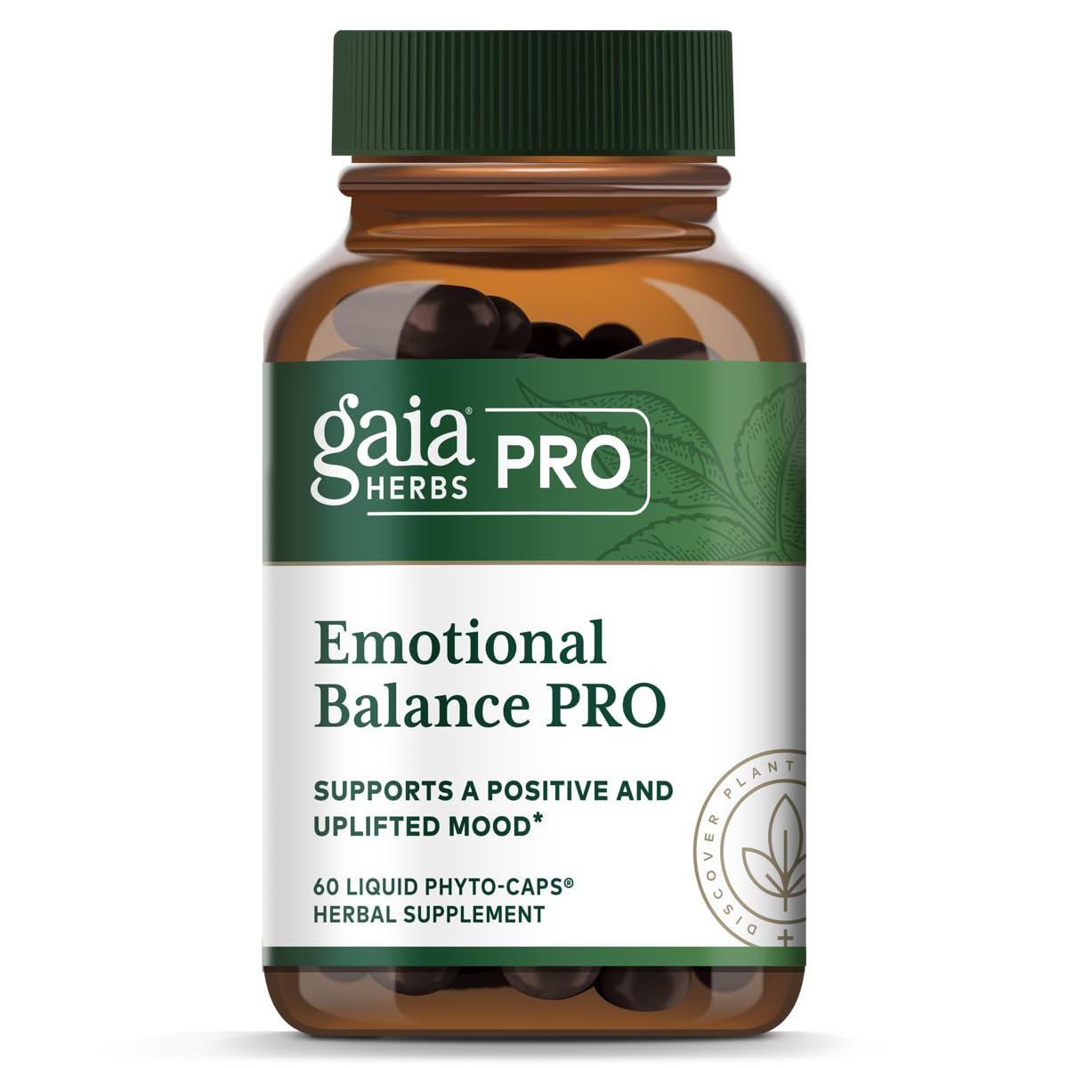 Gaia Herbs PRO Emotional Balance bottle with label