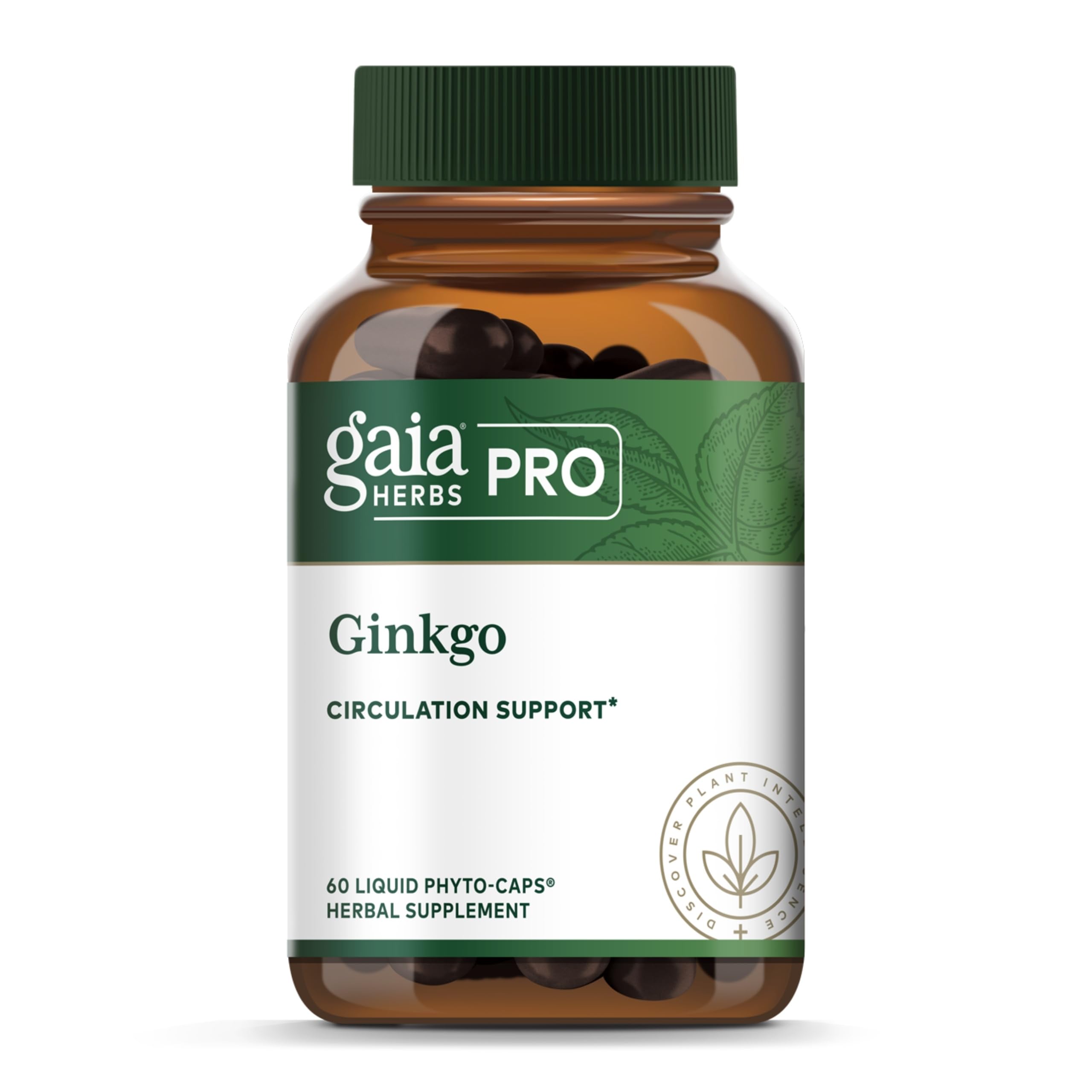 GAIA Herbs PRO Ginkgo bottle label