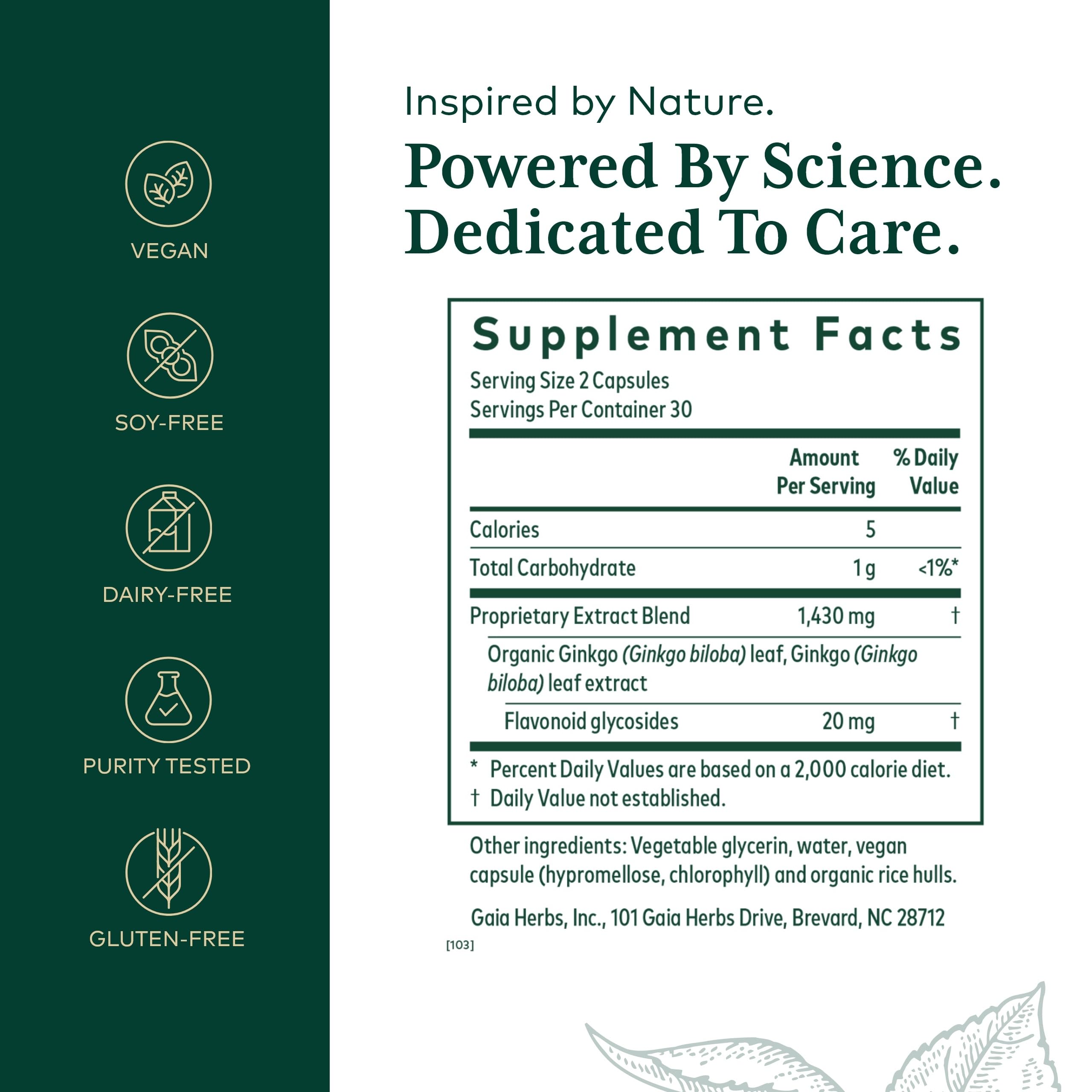 Close-up of Ginkgo biloba leaf extract capsules