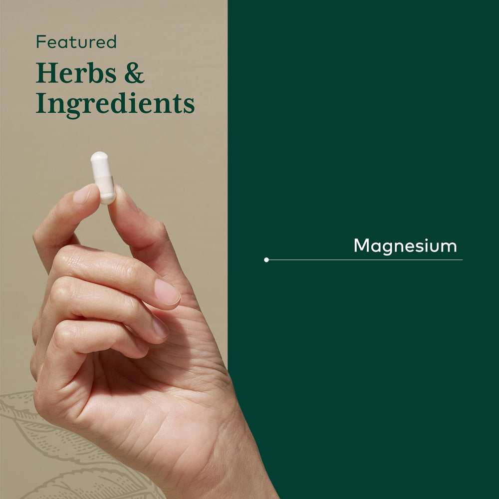 Gaia Herbs PRO magnesium glycinate bottle on shelf