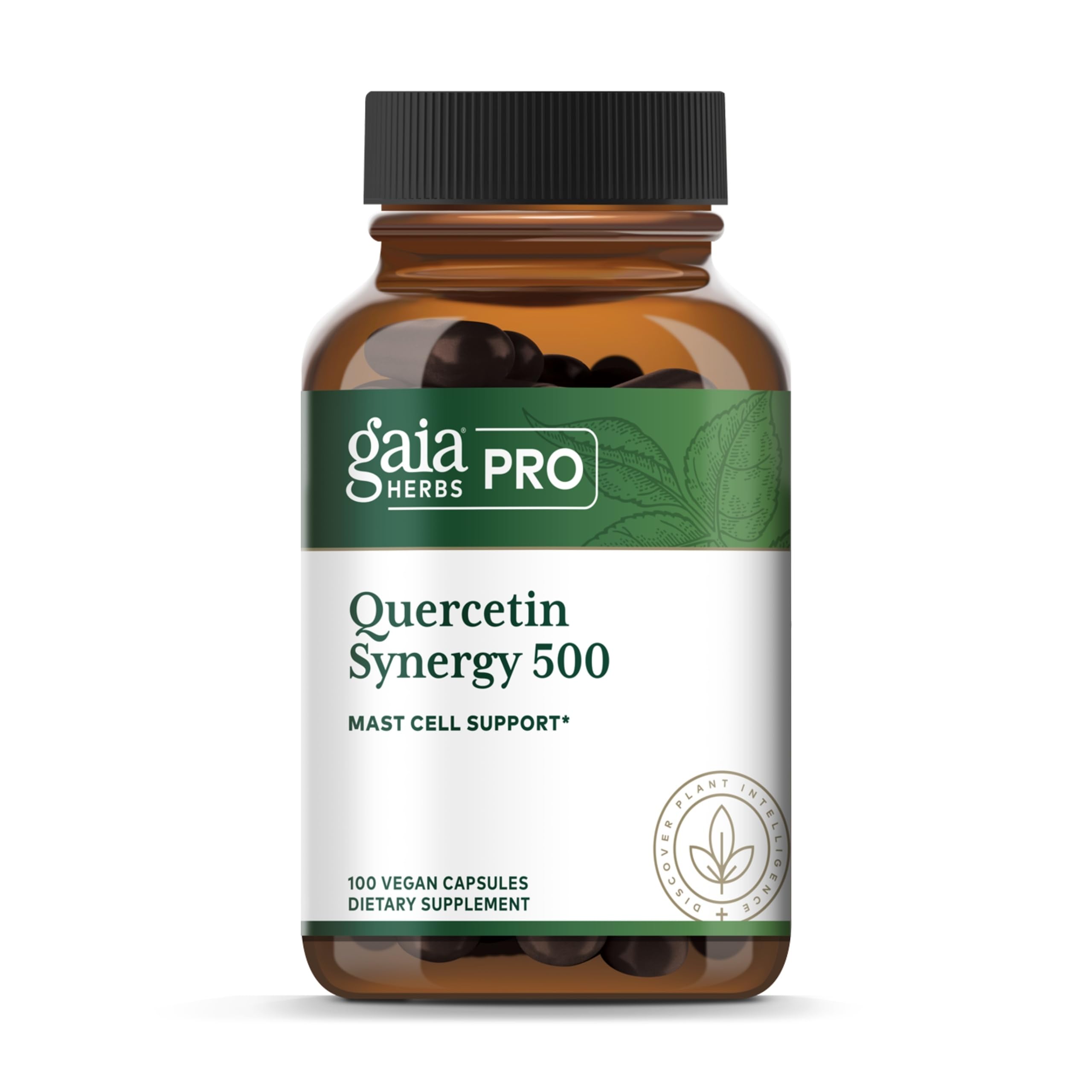 GAIA Herbs PRO Quercetin Synergy 500 bottle front view
