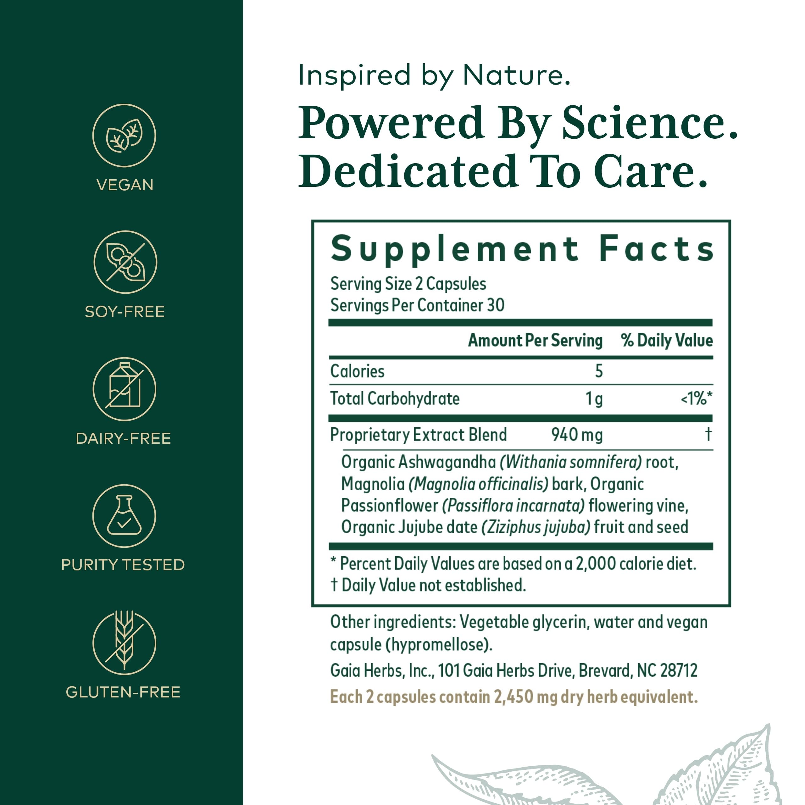 Close-up of ashwagandha root in Gaia Herbs PRO Sleep Maintenance