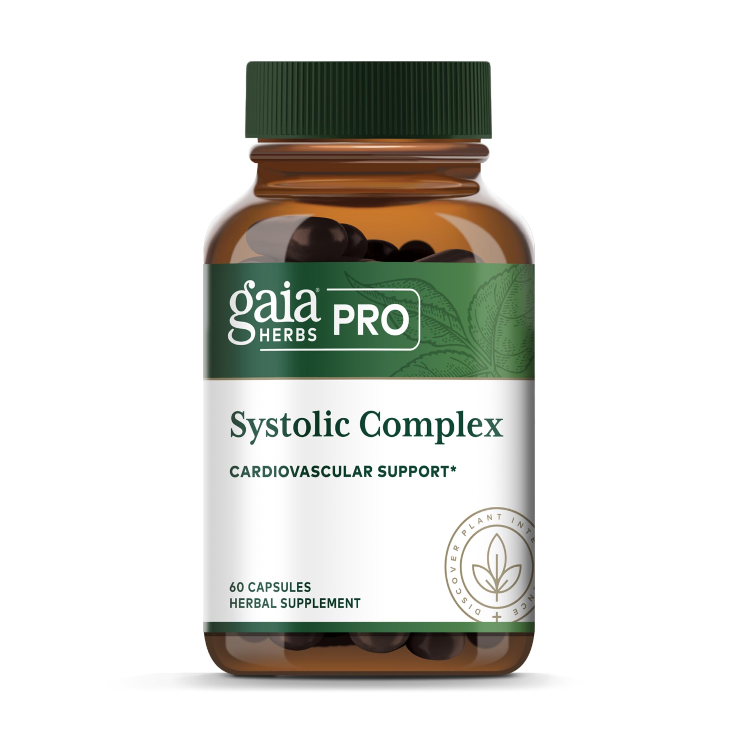 Gaia Herbs PRO Systolic Complex bottle with label on white background