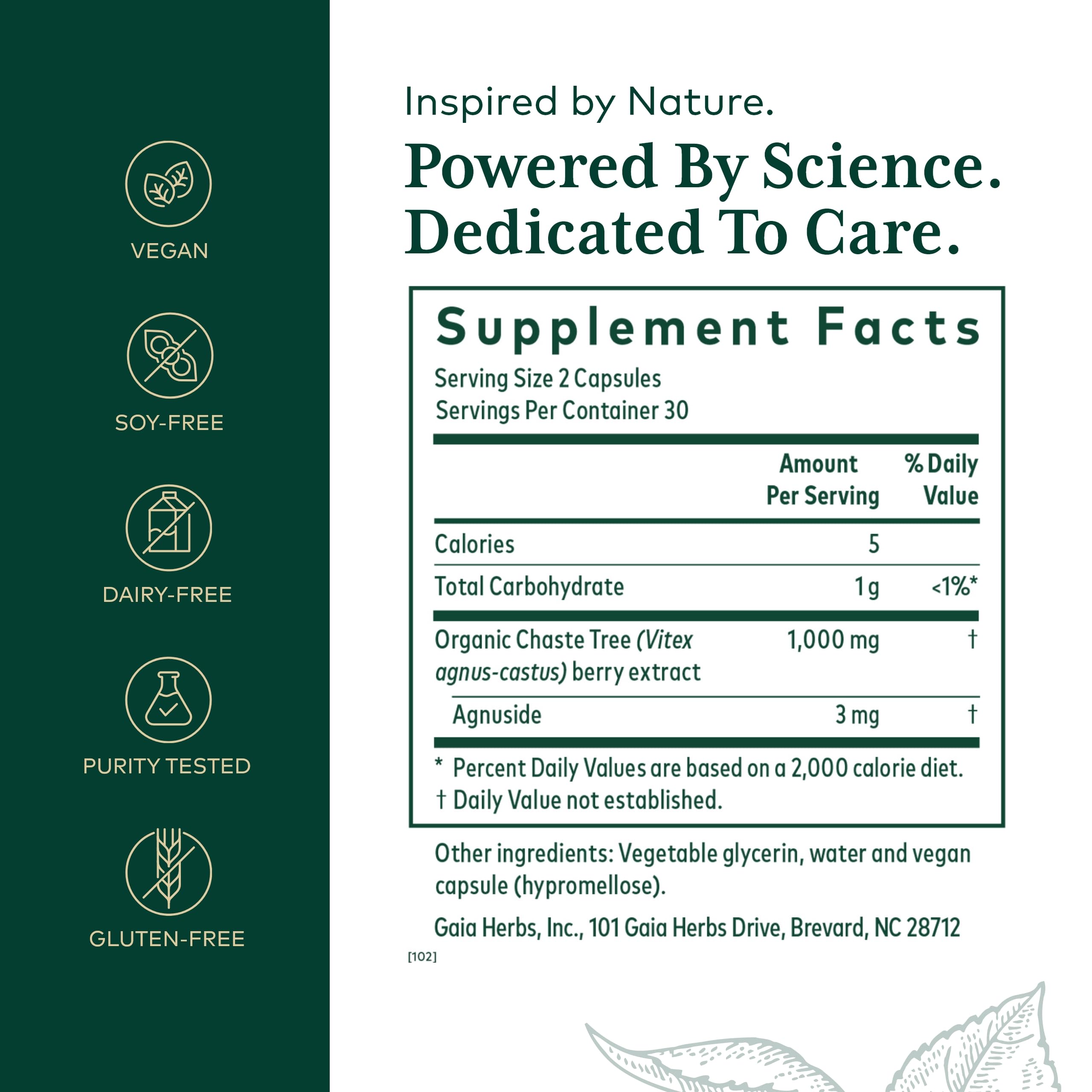 Organic chaste tree berry extract ingredient in Pro Vitex PRO