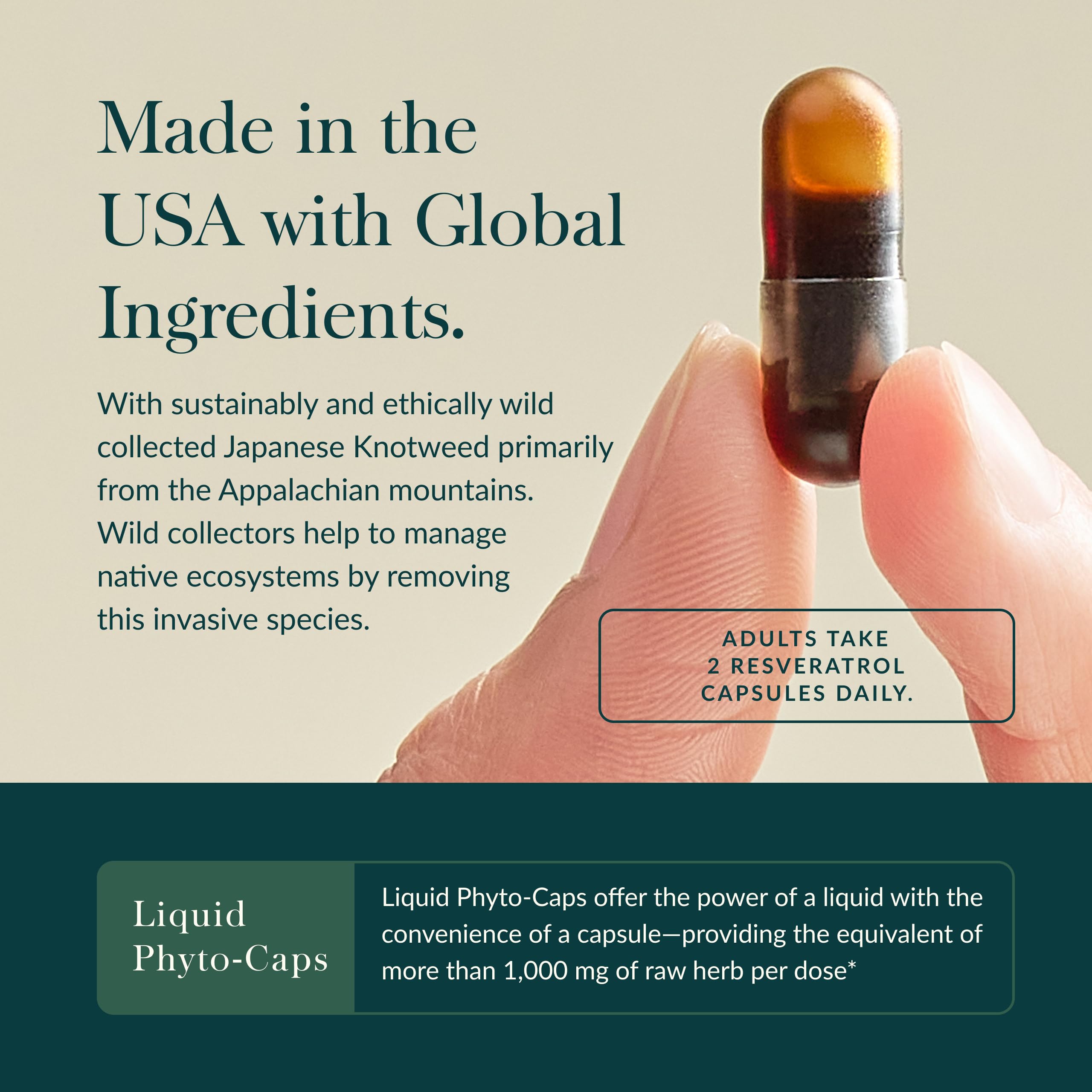 Gaia Resveratrol 150 ingredients and purity information