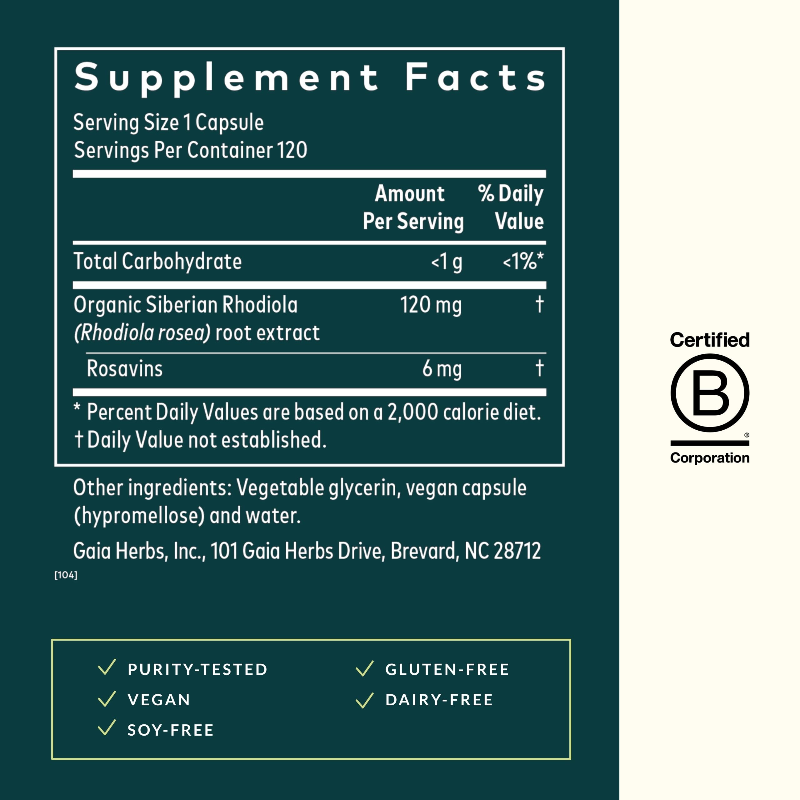 Display of 120 vegan liquid phyto-capsules