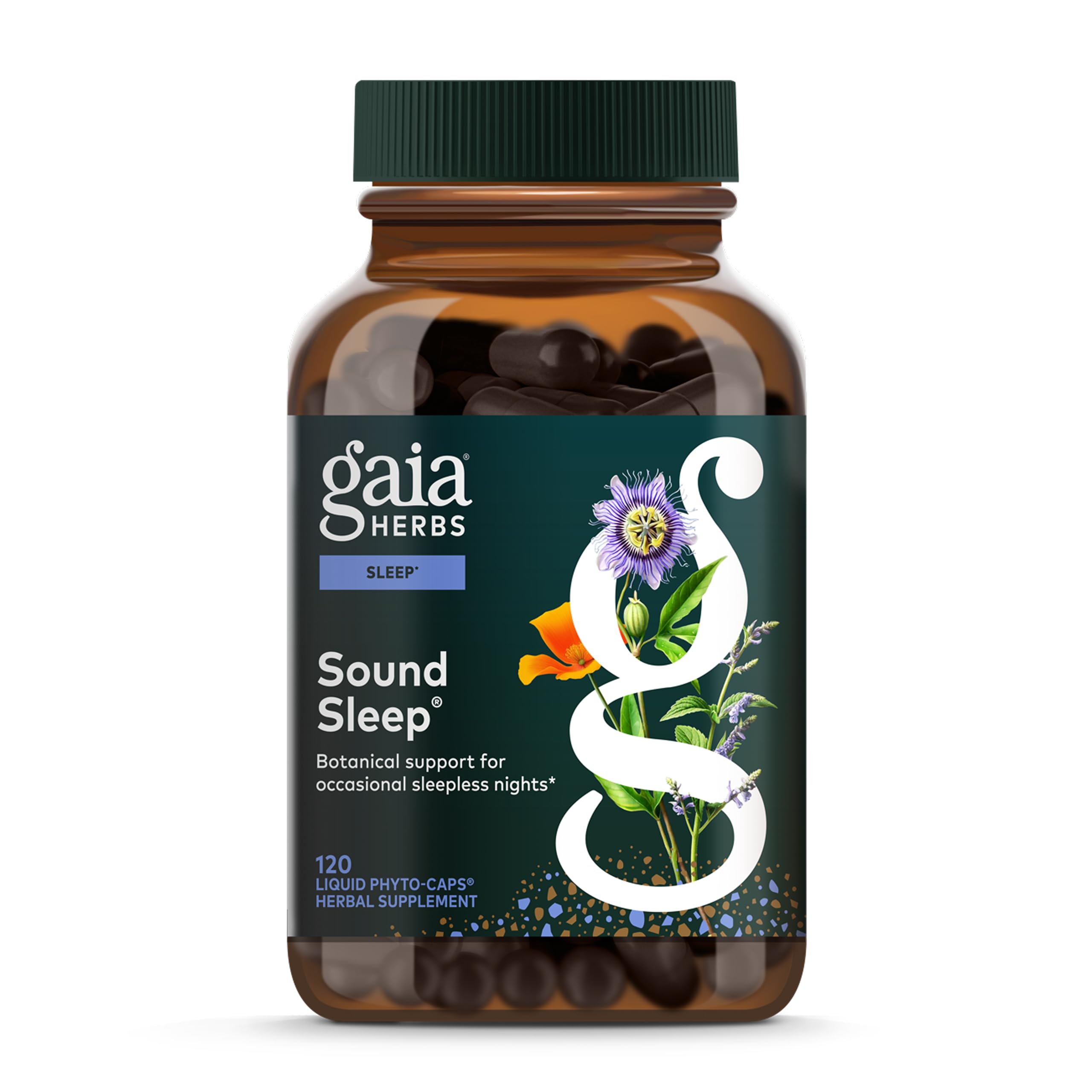 Gaia Herbs Sound Sleep bottle hero image