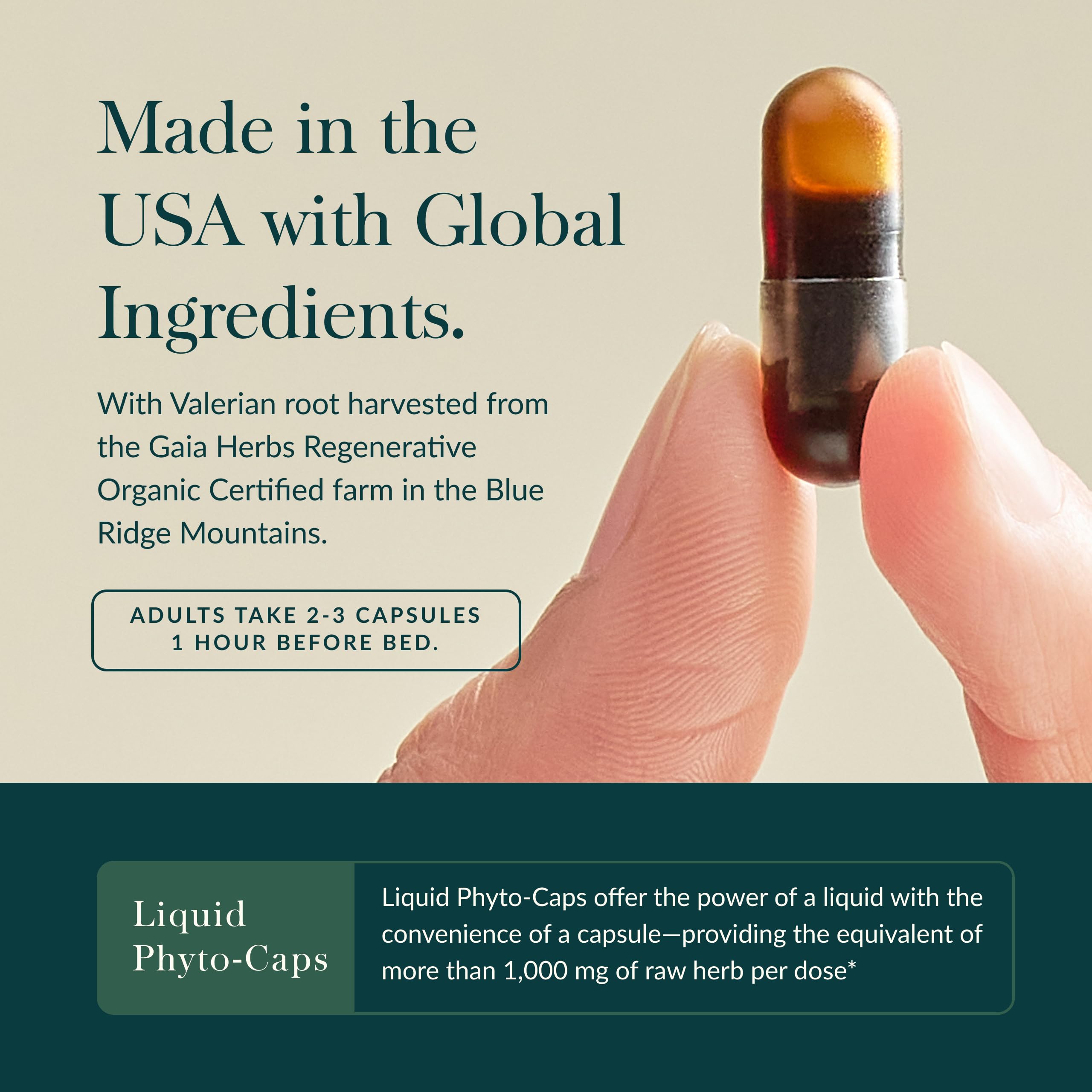 Organic valerian root used in Sound Sleep formula