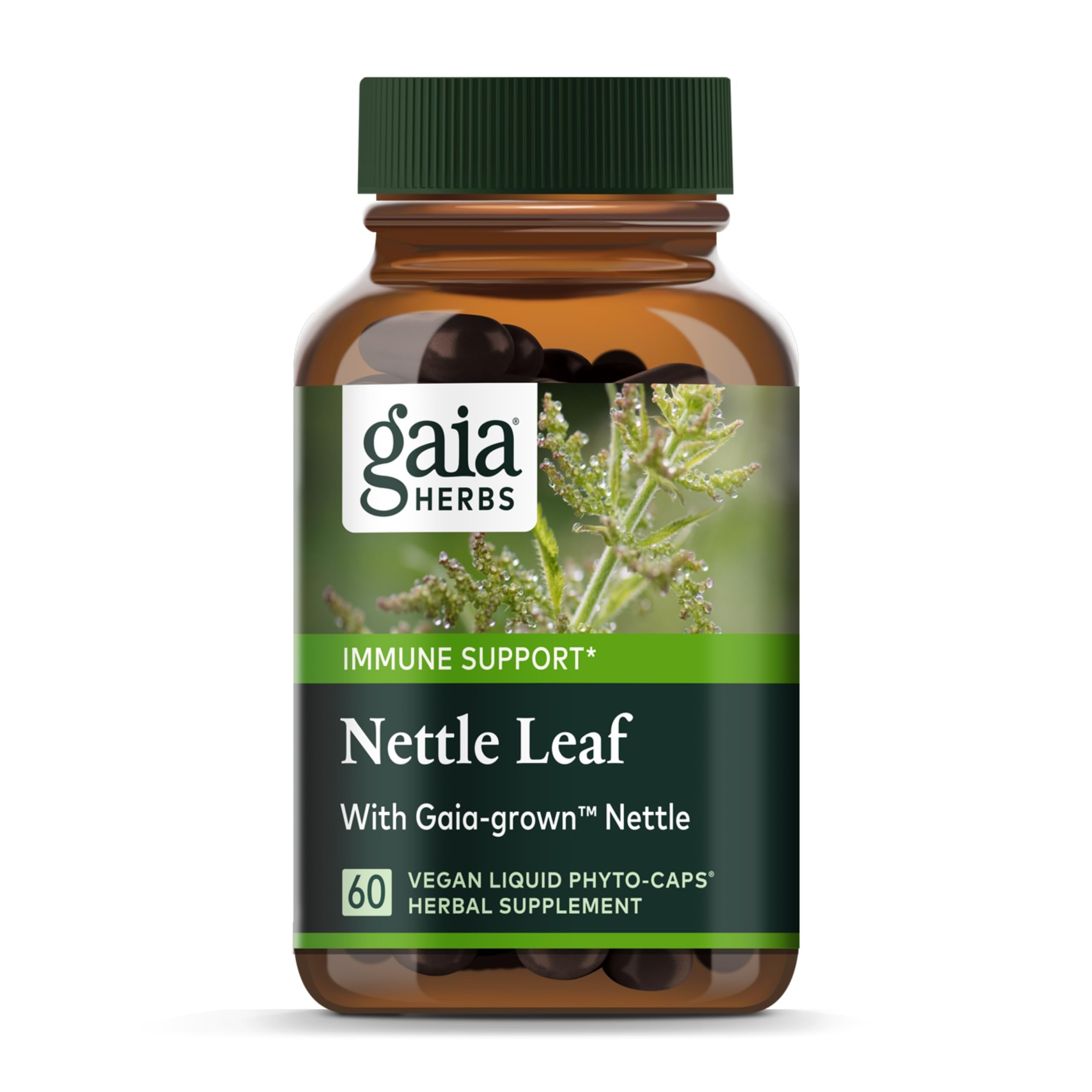 Gaia Herbs Stinging Nettle Leaf bottle label