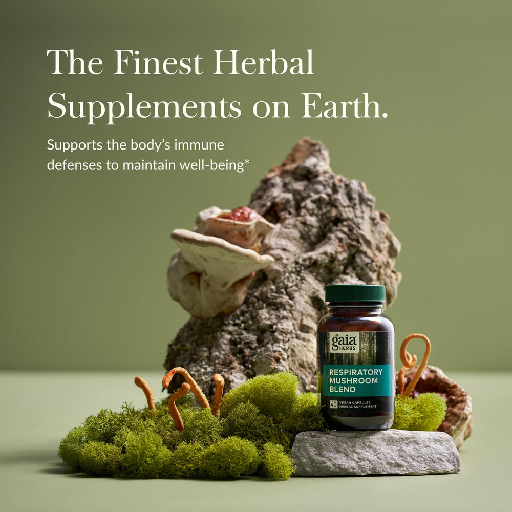 Reishi and Cordyceps mushrooms used in the blend