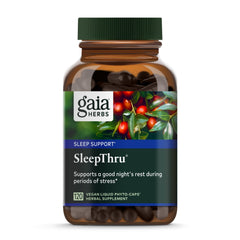 Gaia SleepThru herbal blend with ashwagandha, magnolia, passionflower and jujube