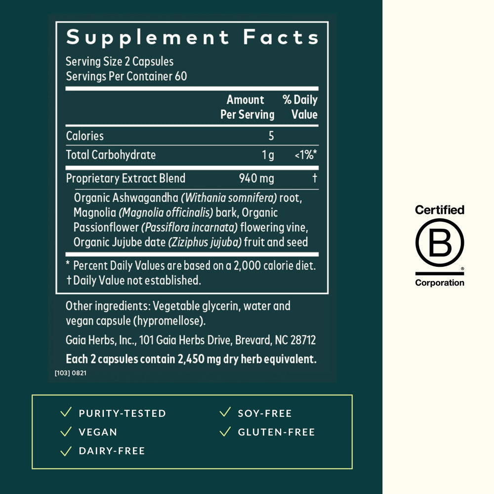 SleepThru bottle with label and blue cap