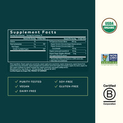 Gaia Turmeric Supreme Extra Strength Gummies ingredients panel