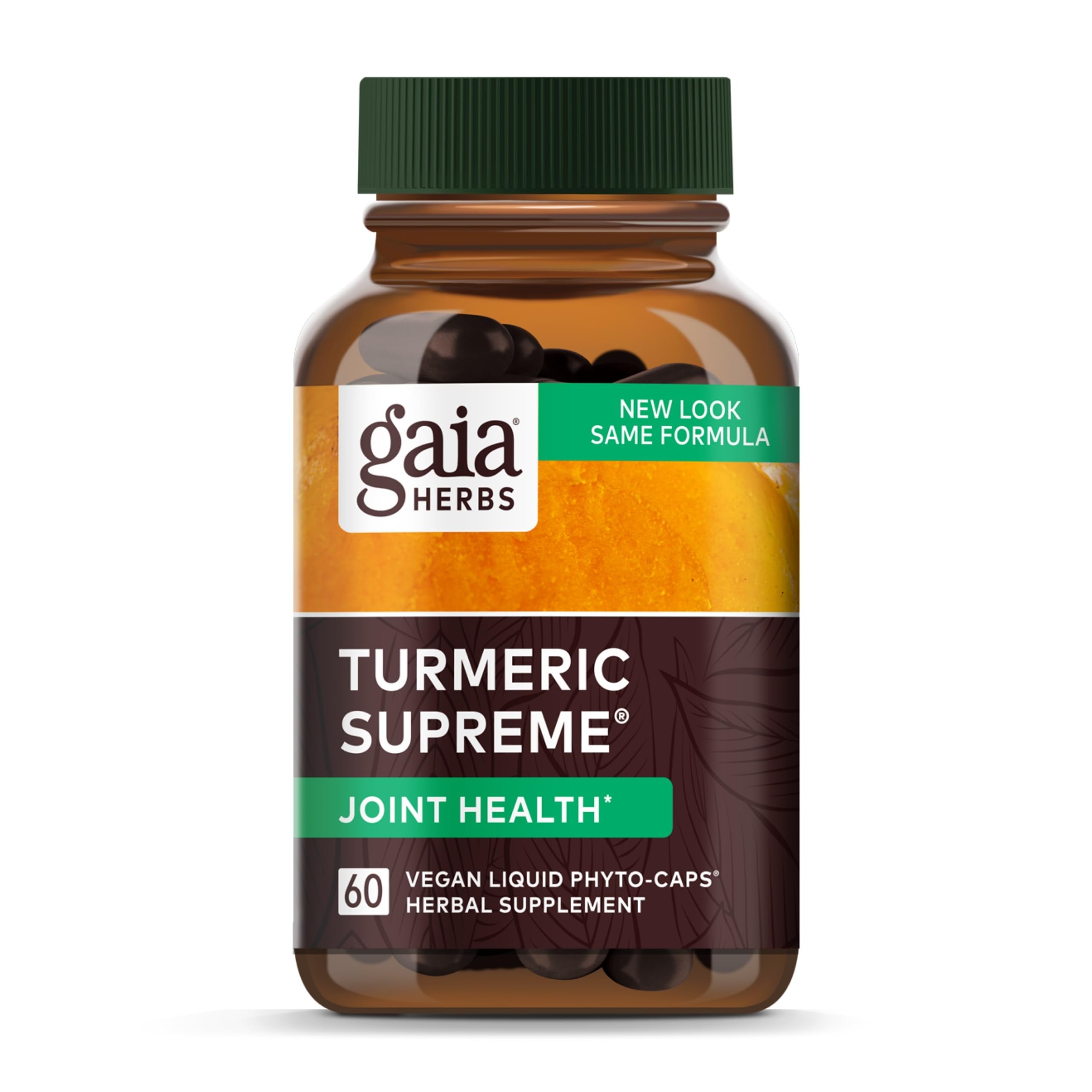 Gaia Herbs Turmeric Supreme Joint Health bottle with capsules