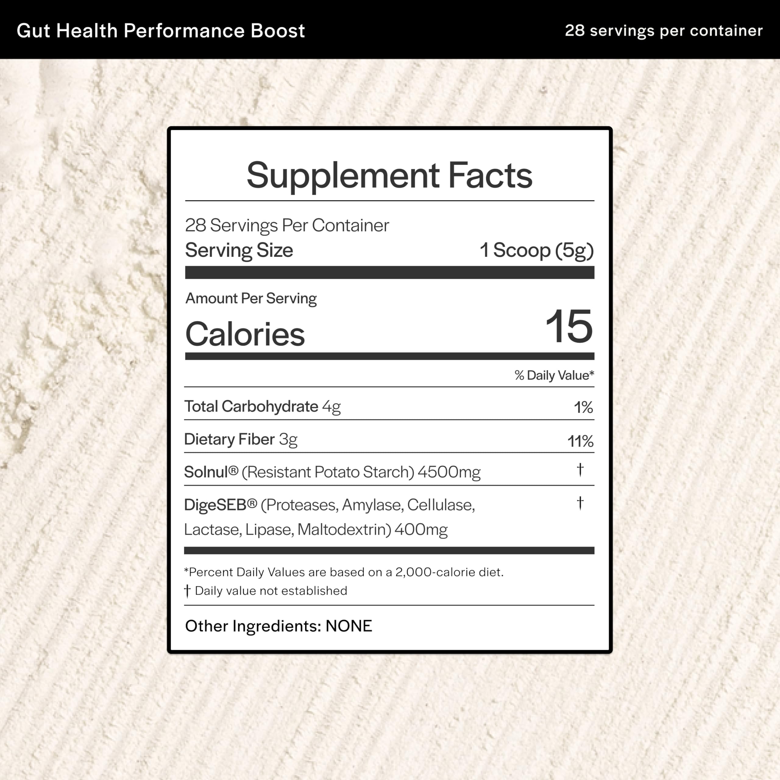 Gainful Solnul prebiotic starch image highlighting natural potato-derived fiber supporting gut balance.