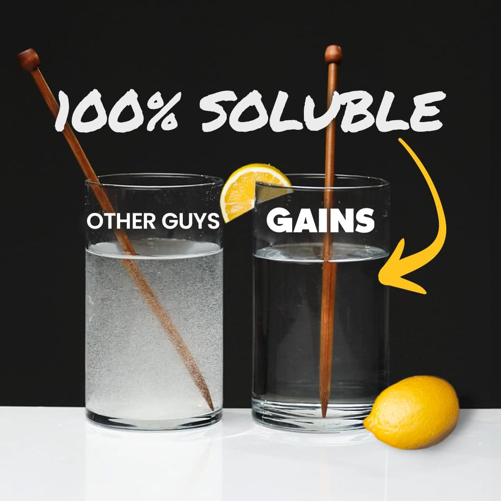 Creatine powder being stirred into a drink