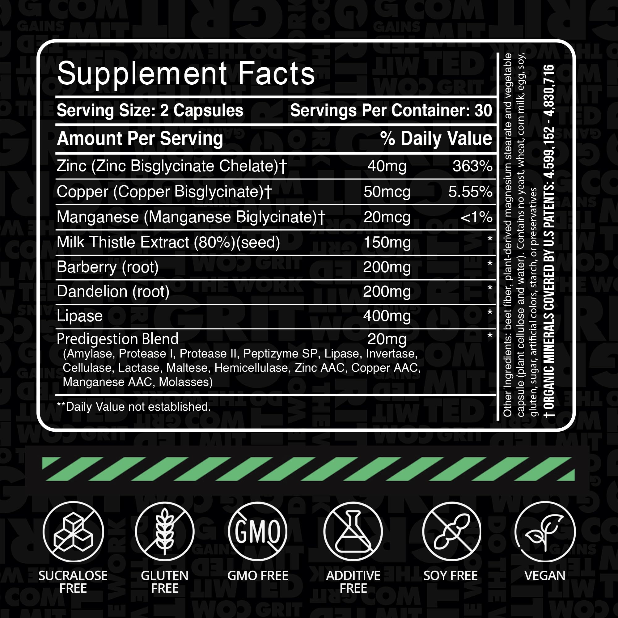 Liv Clean organic minerals label signaling daily nourishment