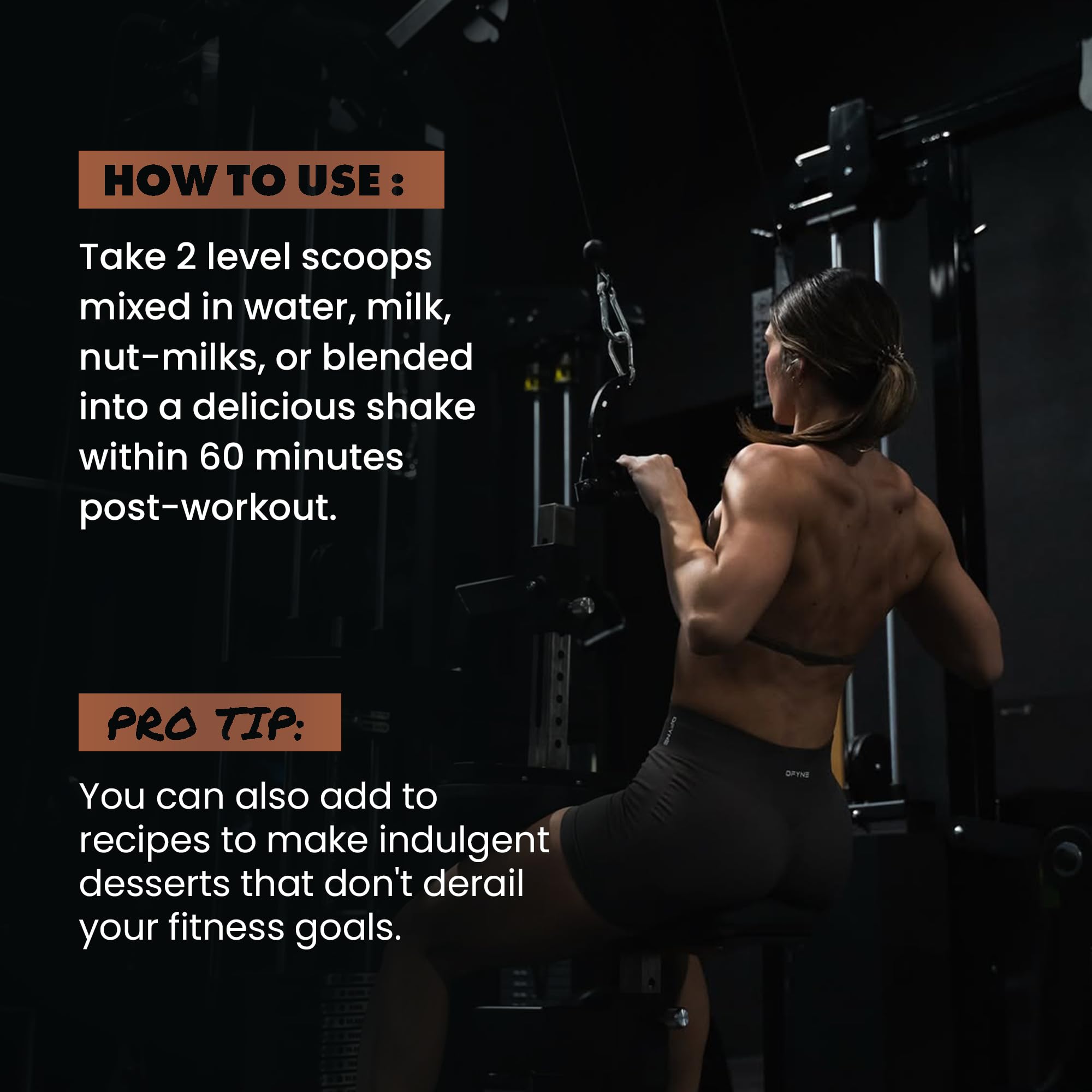 GAINSINBULK Protein smoothie brownie idea illustrates versatile shake option.