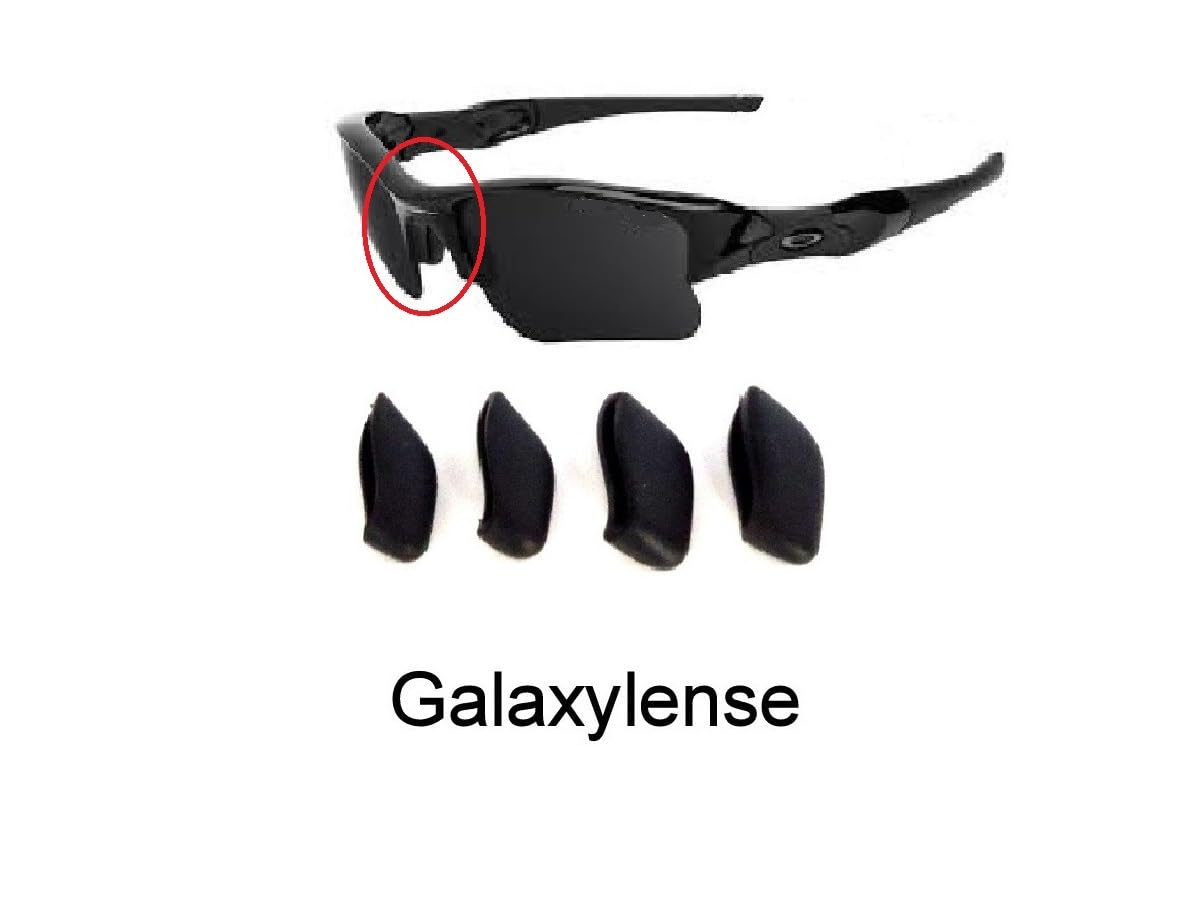 Nose pad silicone material detail - GalaxyLens kit for Oakley Flak Jacket XLJ Black