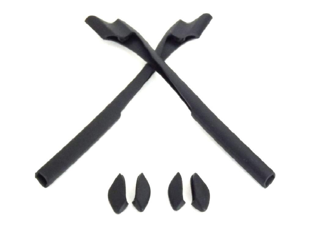 Galaxy Nose Pads & Earsocks Rubber Kit for Oakley Half Jacket 2.0 Black - front view
