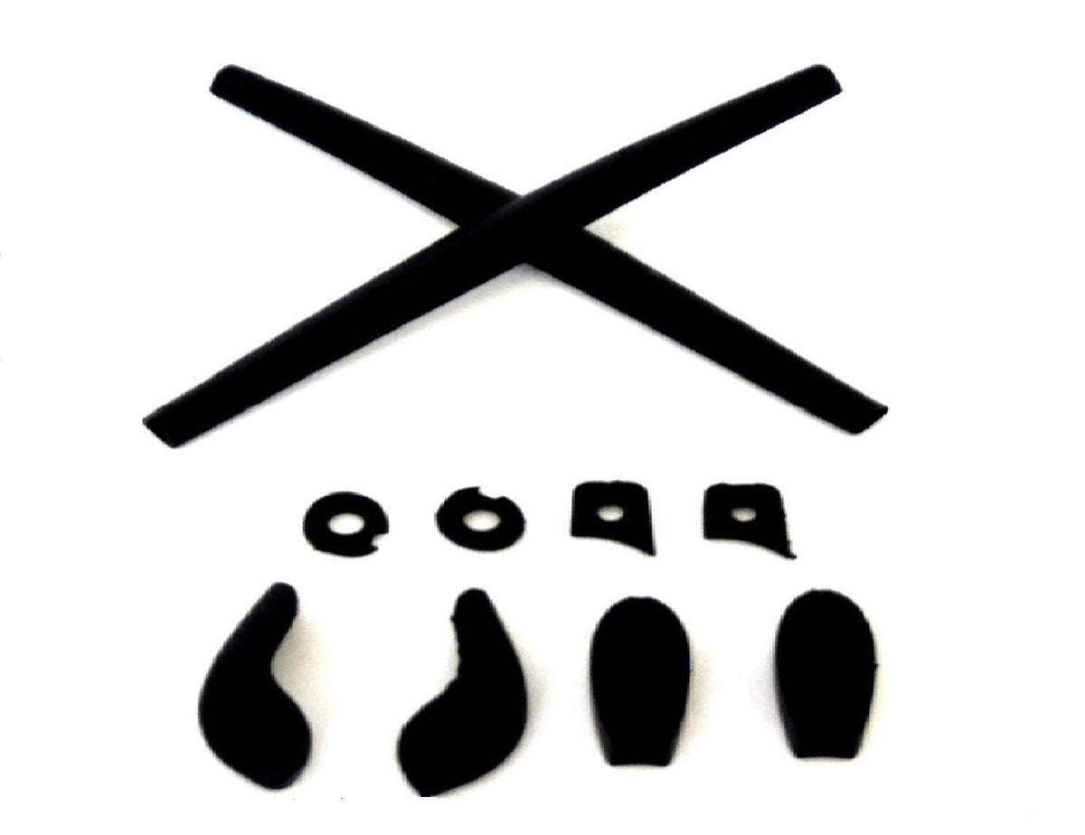 GalaxyLense replacement earsocks and silicone nose pads kit for Oakley Juliet and Mars - front view