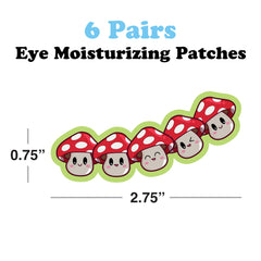 Close-up of Cutie P-Eyes under eye patches being applied
