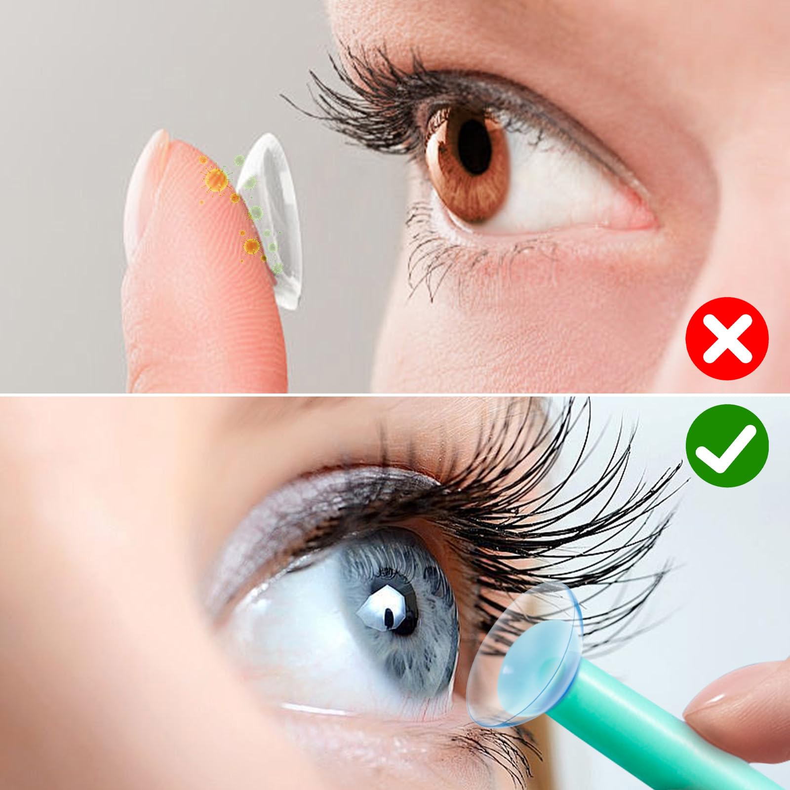 Ergonomic grip design of the lens remover tool