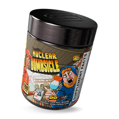 Packaging highlighting organic caffeine and nootropic blend with essential vitamins.
