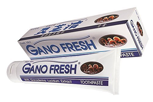 Gano Fresh Toothpaste with Ganoderma Lucidum Extract by Gano Excel - packaging and toothpaste tube