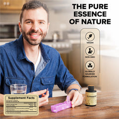 Capsules with ginger and elderberry imagery representing ingredients