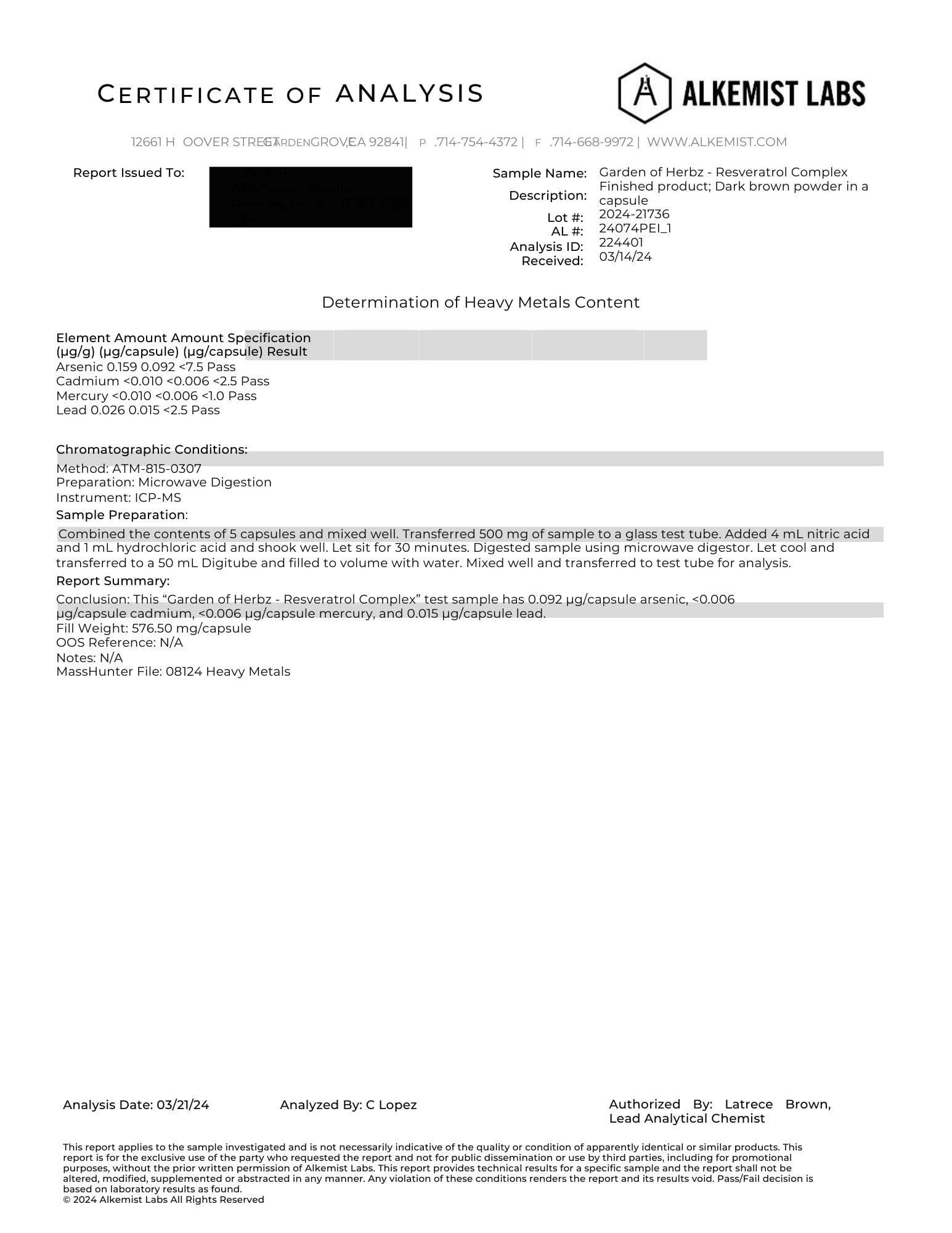 Close-up view of a Capsule