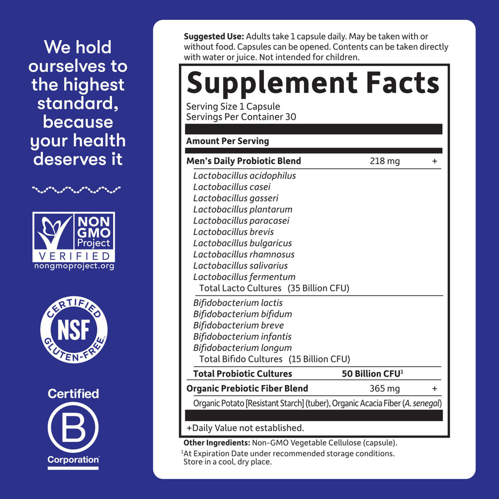 Garden of Life doctor-formulated endorsement logo suggests trusted formulation.