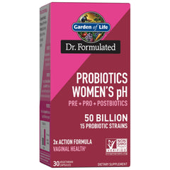 Garden of Life Dr Formulated 3-in-1 women's probiotic packaging
