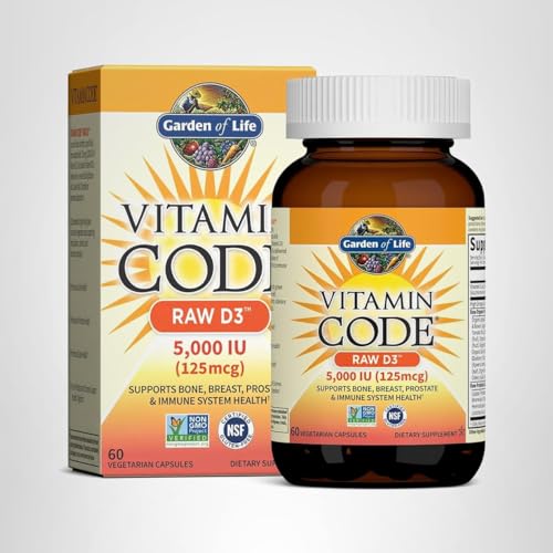 Product label and ingredients for Vitamin Code RAW D3